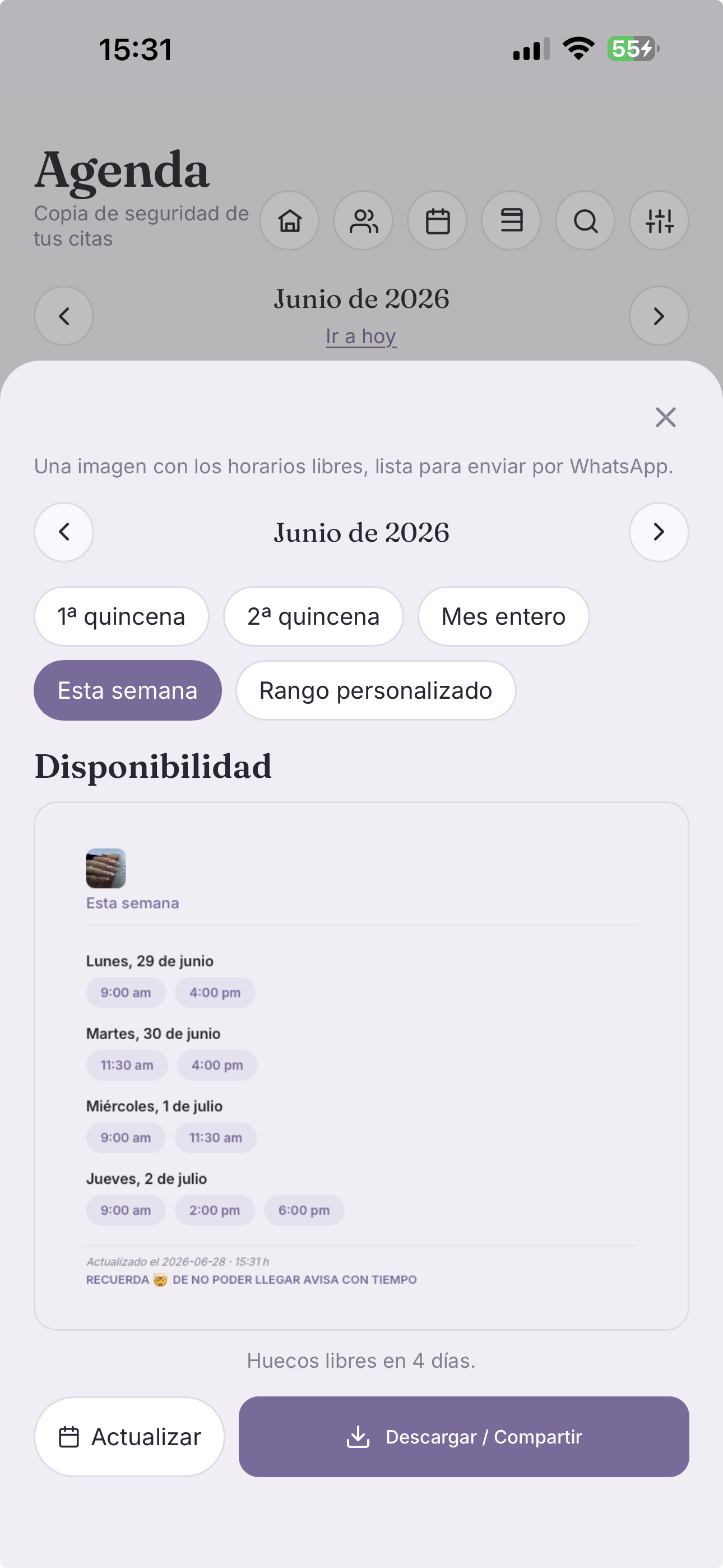 Disponibilidad
